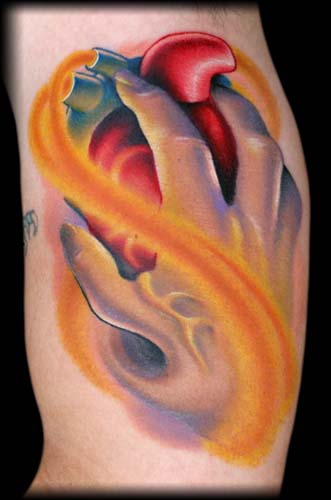 Looking for unique  Tattoos? Heart Hand